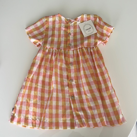 Oeuf Papaya Gingham Short Sleeve Dress
Size 12-18 months - Picture 2 of 5
